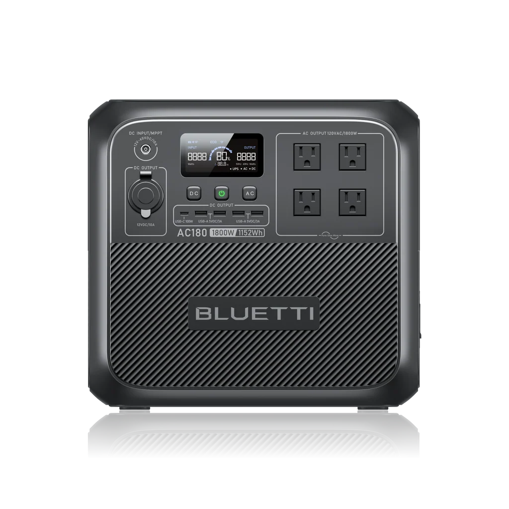 BLUETTI AC180 Solar Portable Power Station